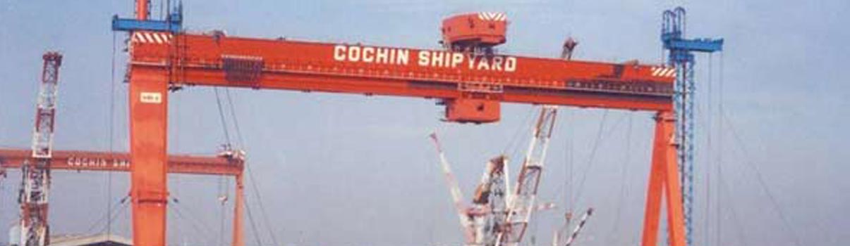300 Tonne Goliath Gantry Crane Erection at Cochin Shipyard