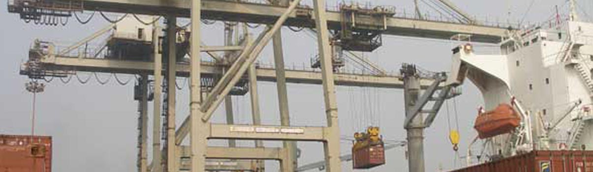 Rail mounted quay crane, Haldia Port