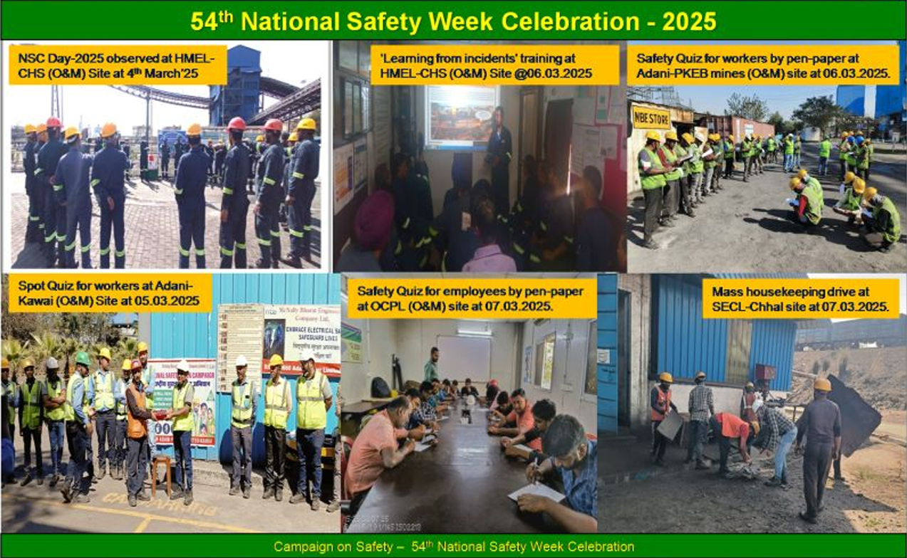 National Safety Week is being celebrated across MBE project sites with full enthusiasm, reflecting our strong commitment to workplace safety through ISO 45001-compliant OHS practices.