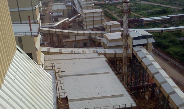 Aerial view Sinter Plant Vizag Steel